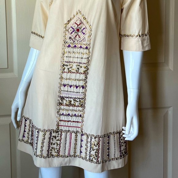 Megan Park - women’s boho mini dress (Size S) - Picture 2 of 5